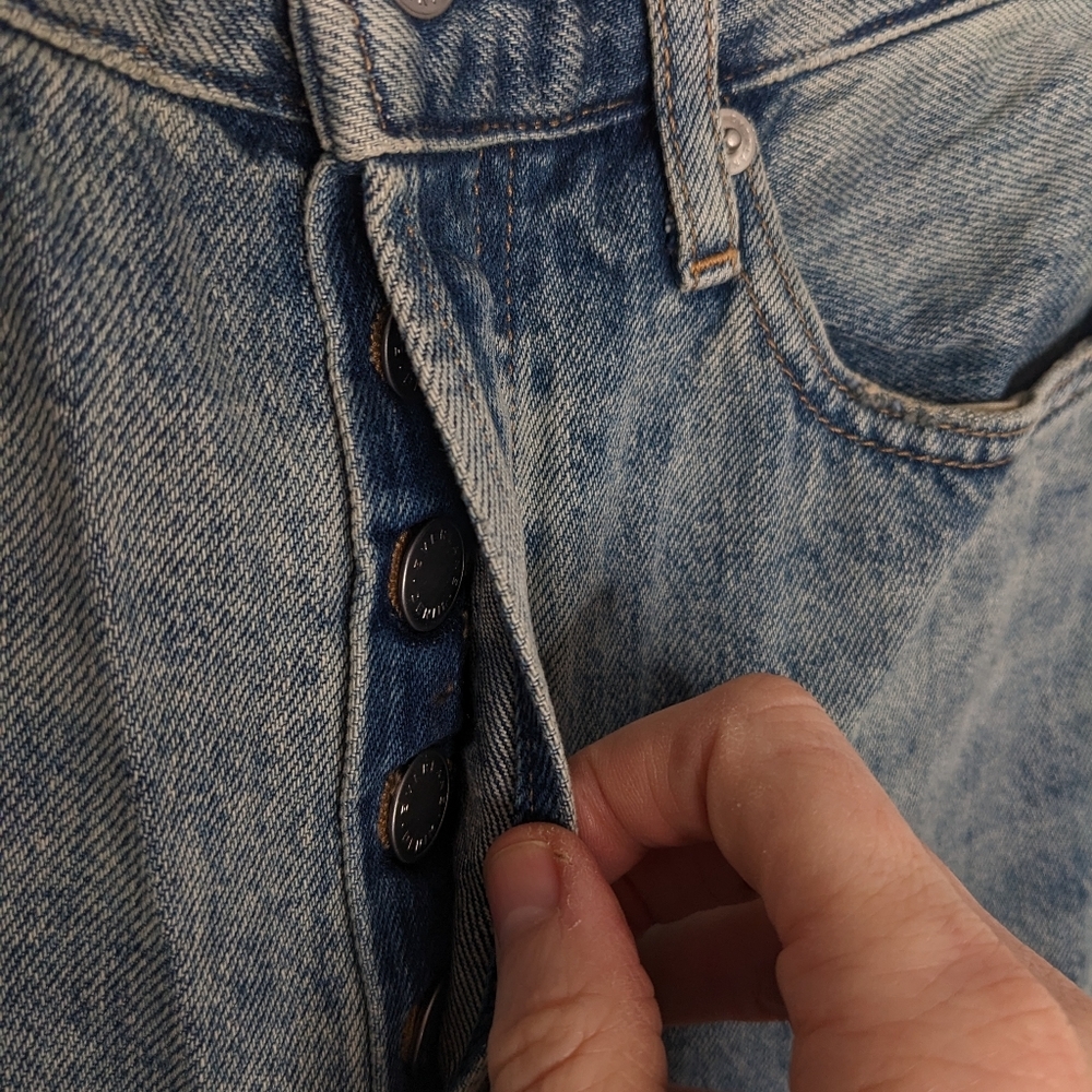 EVERLANE The '90s Way High Jean Organic Cotton Rigid NEW Size 23 Long Tall - Picture 5 of 9